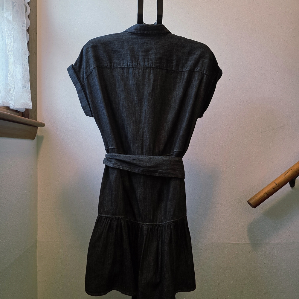 Lauren Ralph Lauren Petite Denim Short Sleeve Shirtdress In Nightfall Wash 8P - Picture 10 of 10